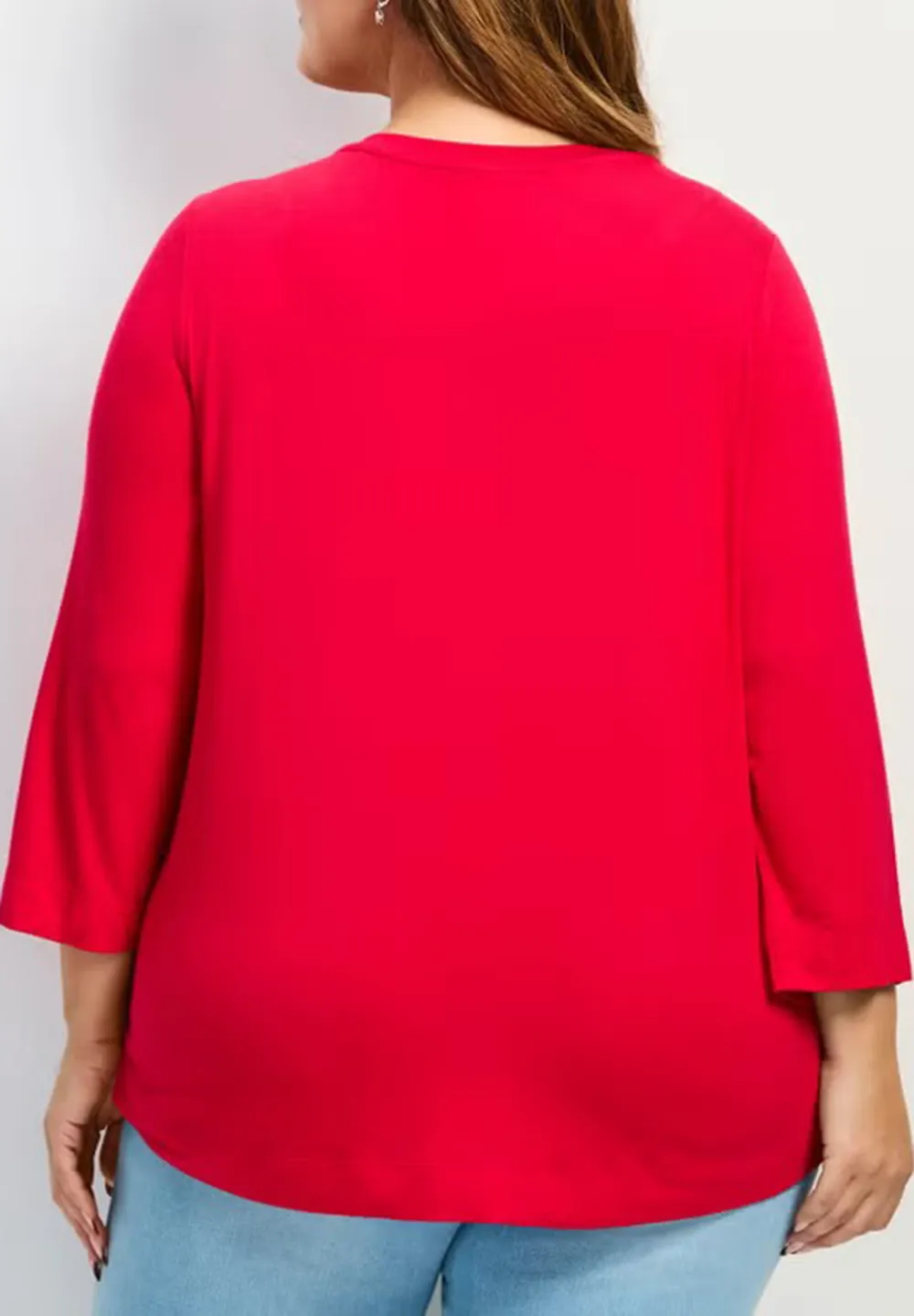 Round Neck Knitted T-Shirt