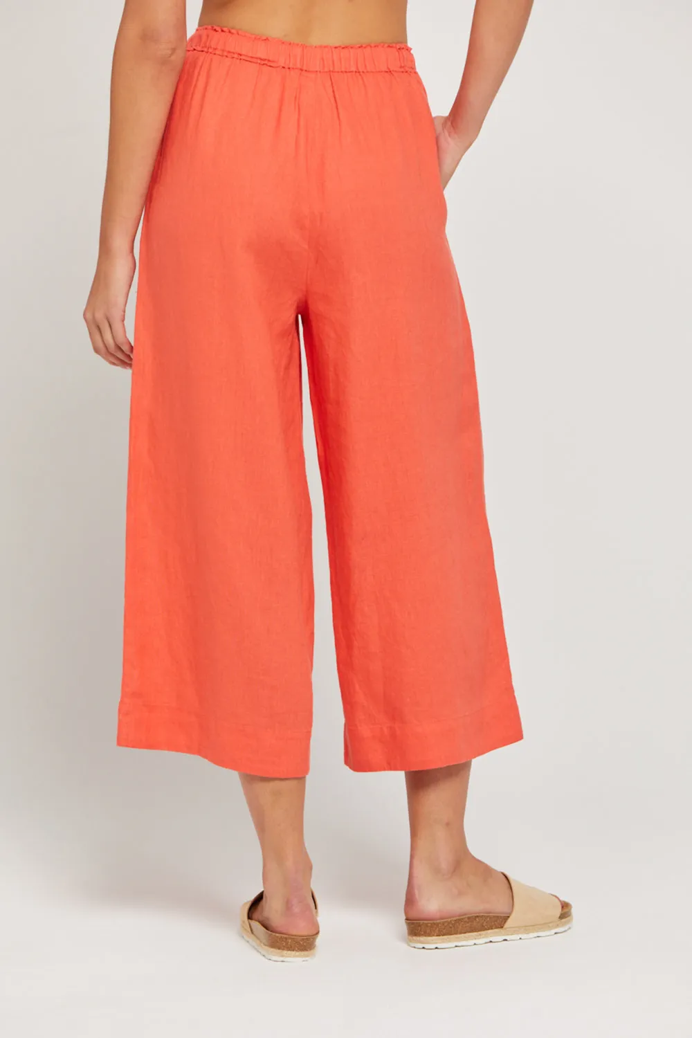 Orange Soft Comfortable Breathable Straight  Pants