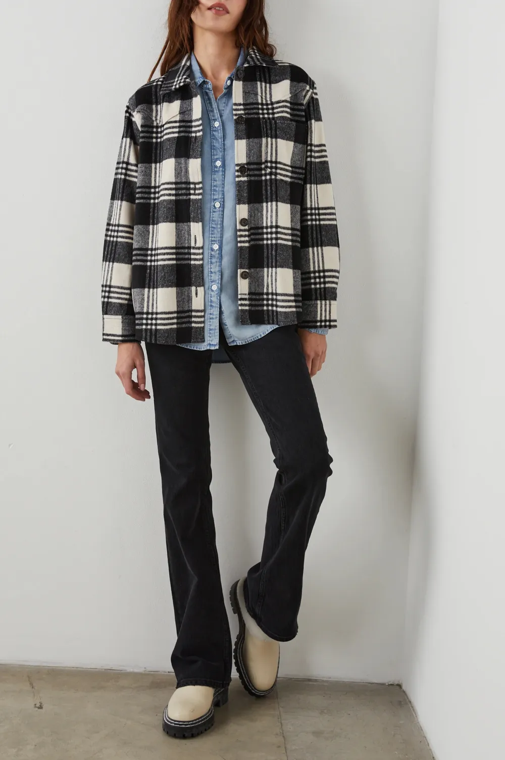 Heavy-Duty Flannel Plaid Jacket