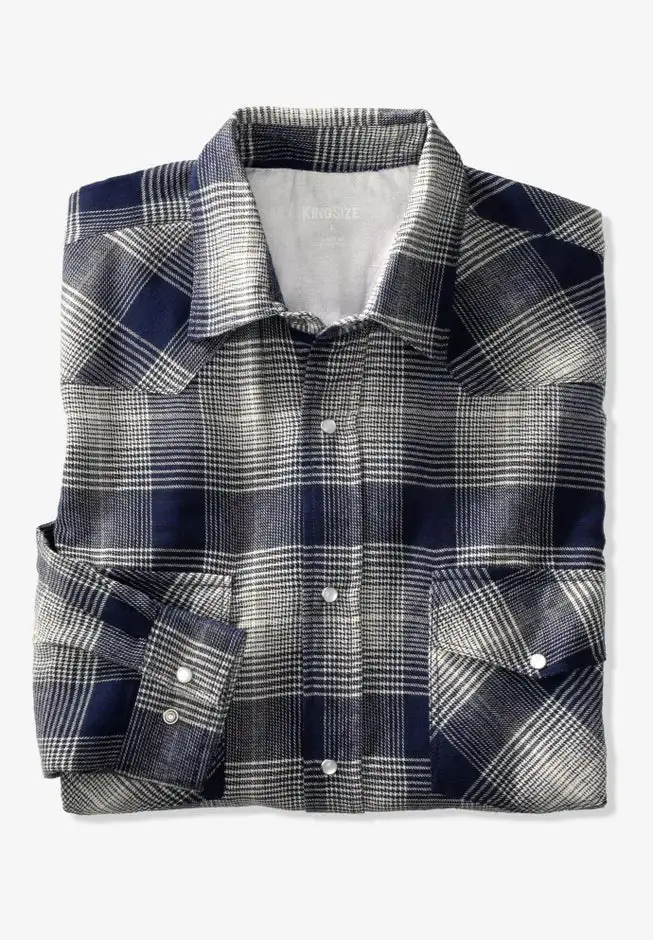 Western Snap Front Flannel Shirt