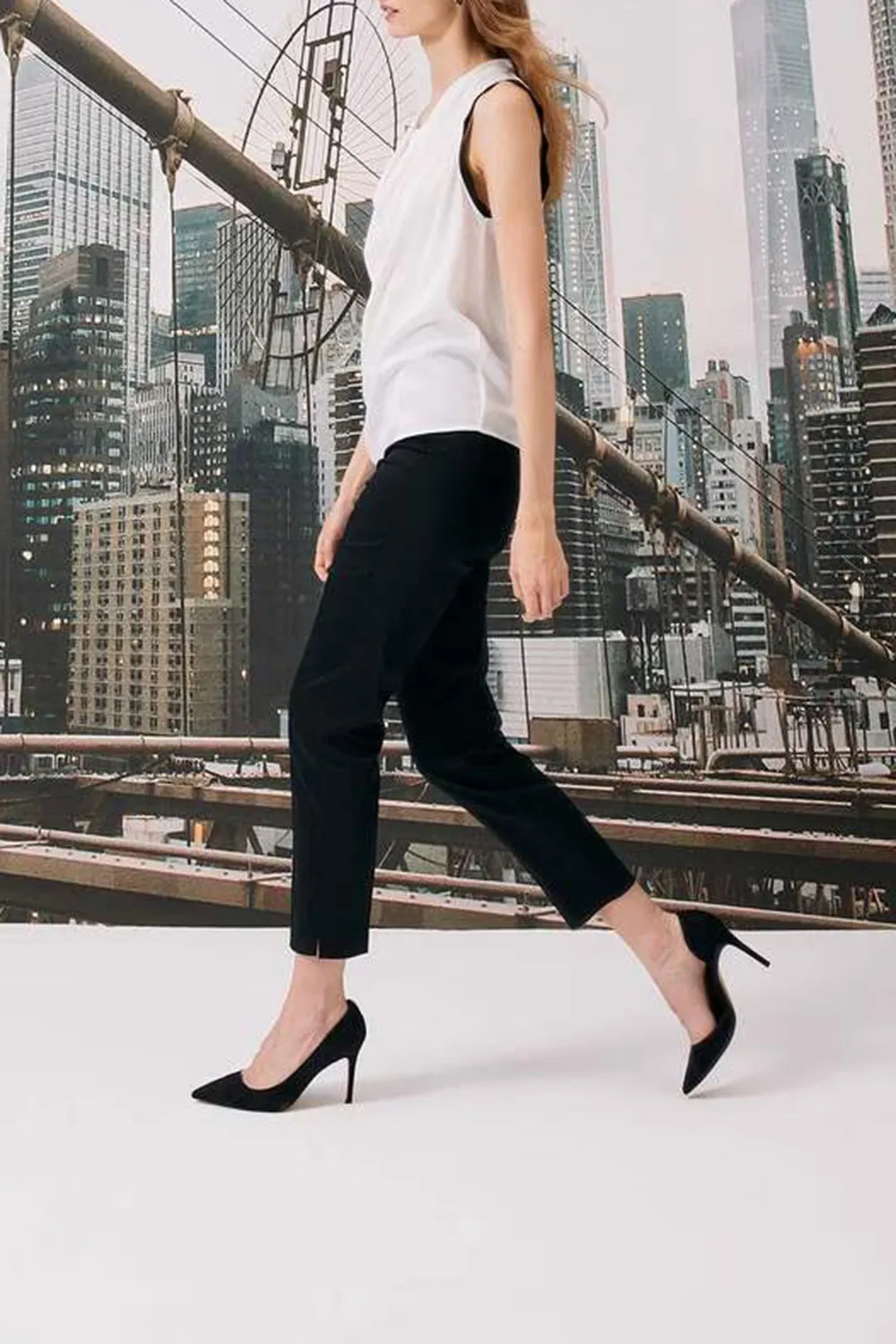 Elastic-Waist Solid Training Pants