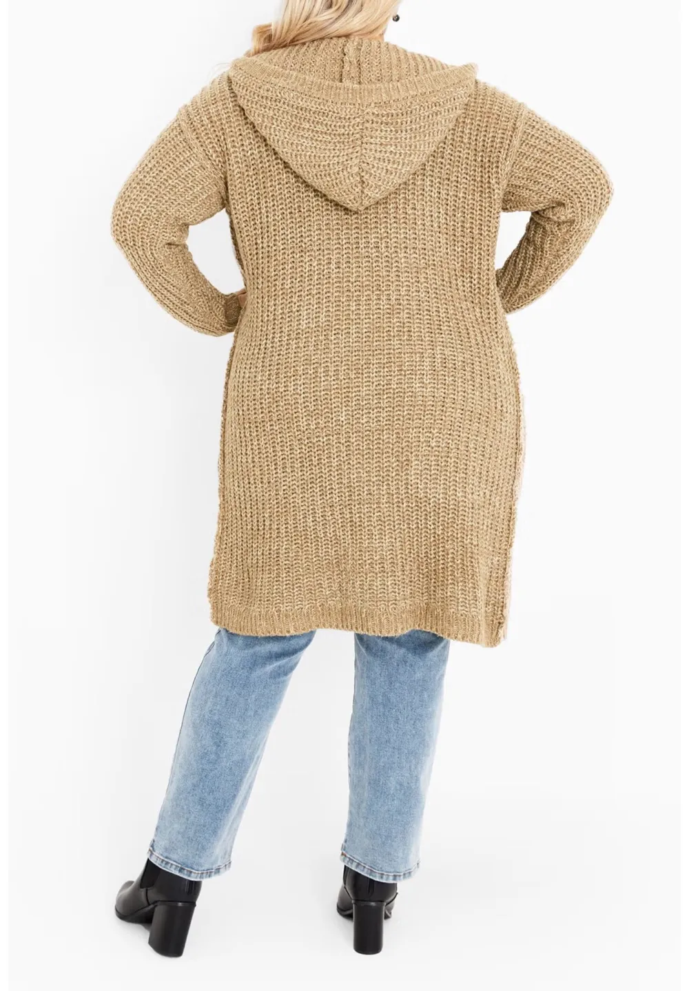 Loose Hooded Cardigan