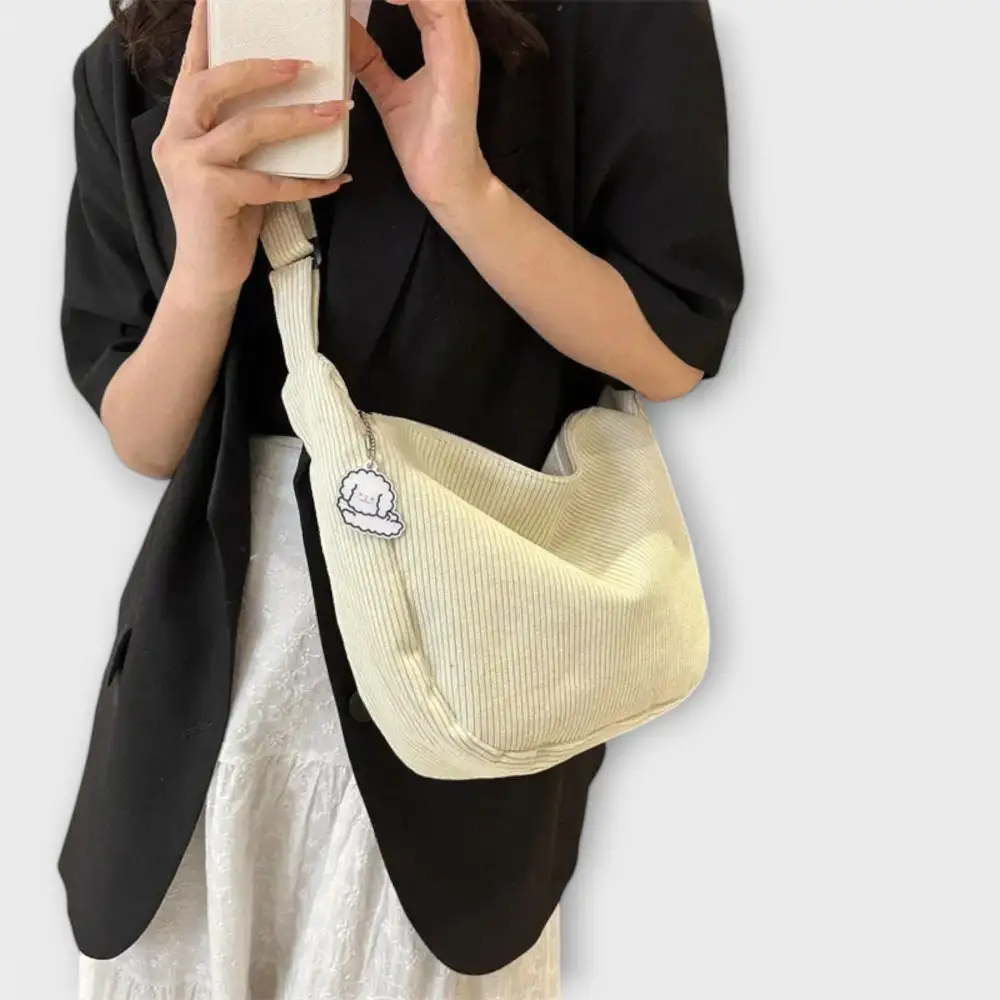 Structured Snap Front Shoulder Bag