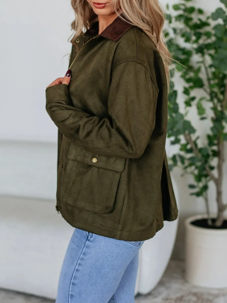 Zip Up Loose Fit Jacket