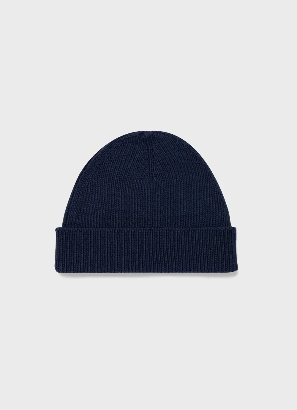 Navy Blue Knitted Beanie With Timeless Style For Versatile Wear