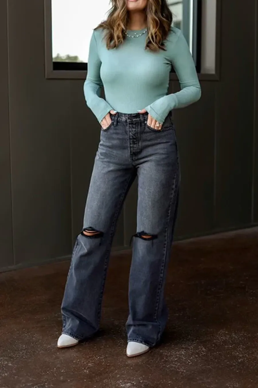 Black Regular Denim Jeans