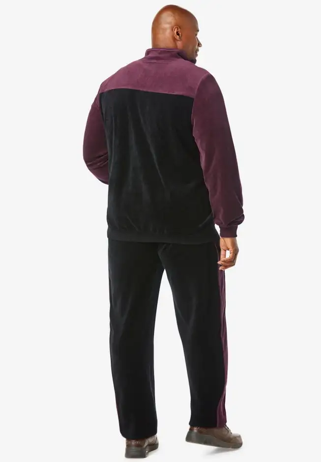 Colorblock Velour Tracksuit
