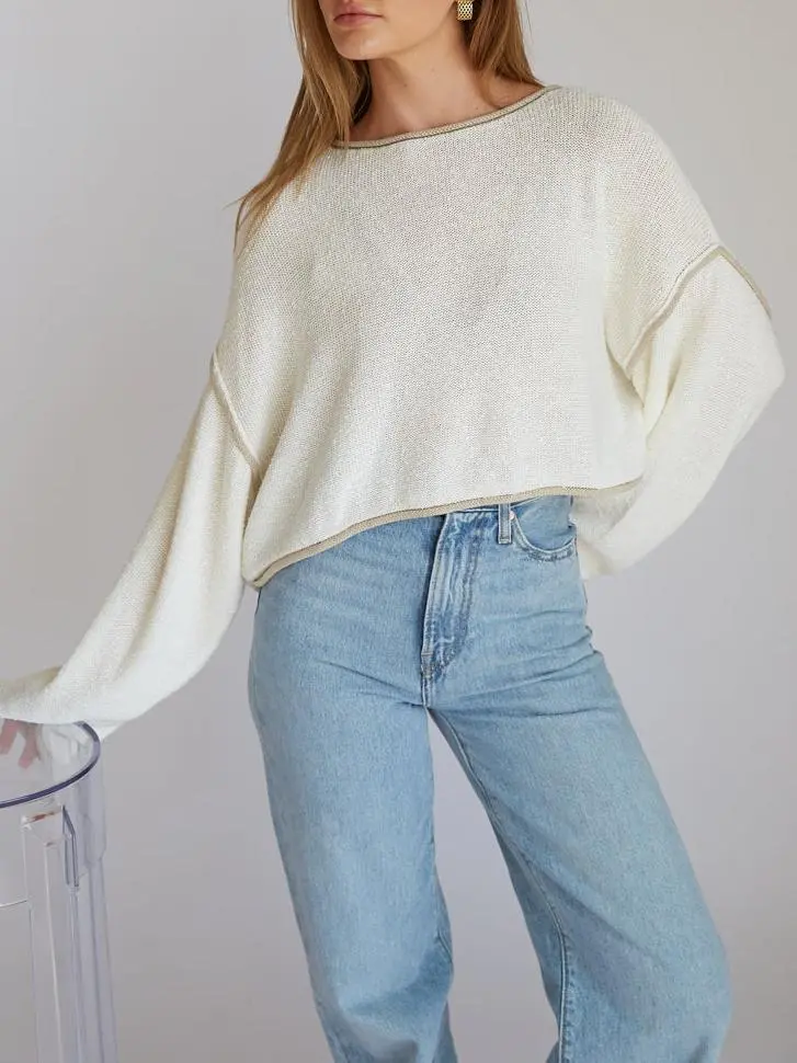 Willa Cropped Knit Sweater