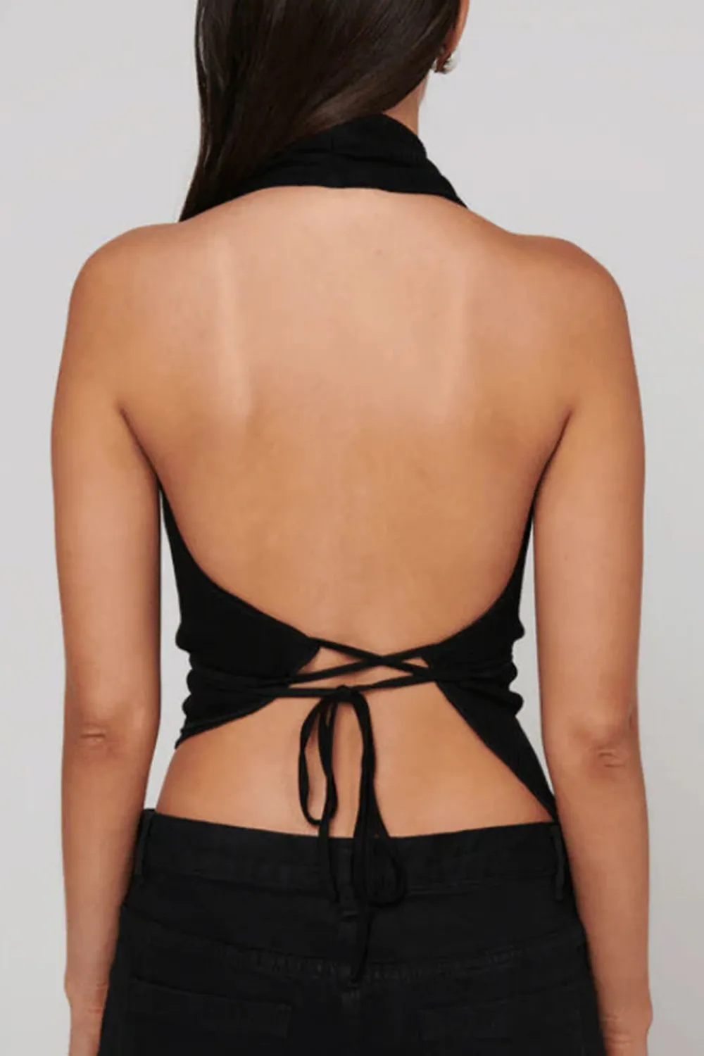 Black Soft And ComfortableBreathable Bodysuit