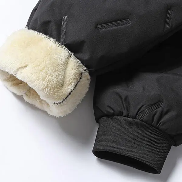 🔥Last Day Promotion 89% OFF🔥Men's Fleece-Lined Snow Pants - Drawstring Waistband, Ideal for Skiing Snowboarding & Winter Casual Wear