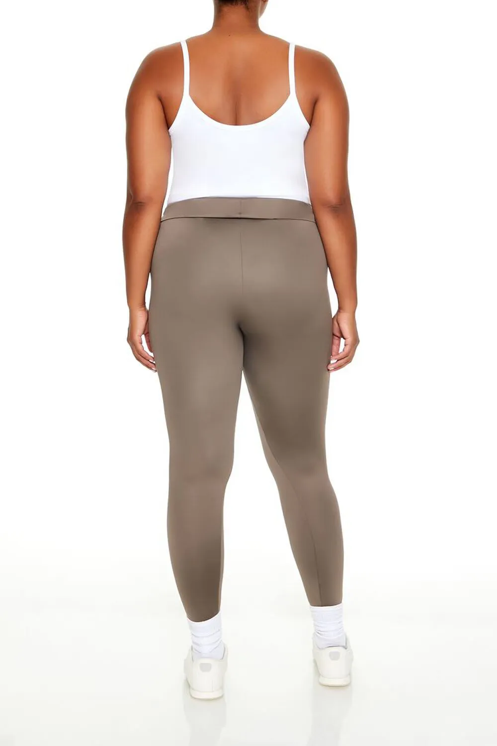 Plus Size Contour Sculpt Mid-Rise Leggings