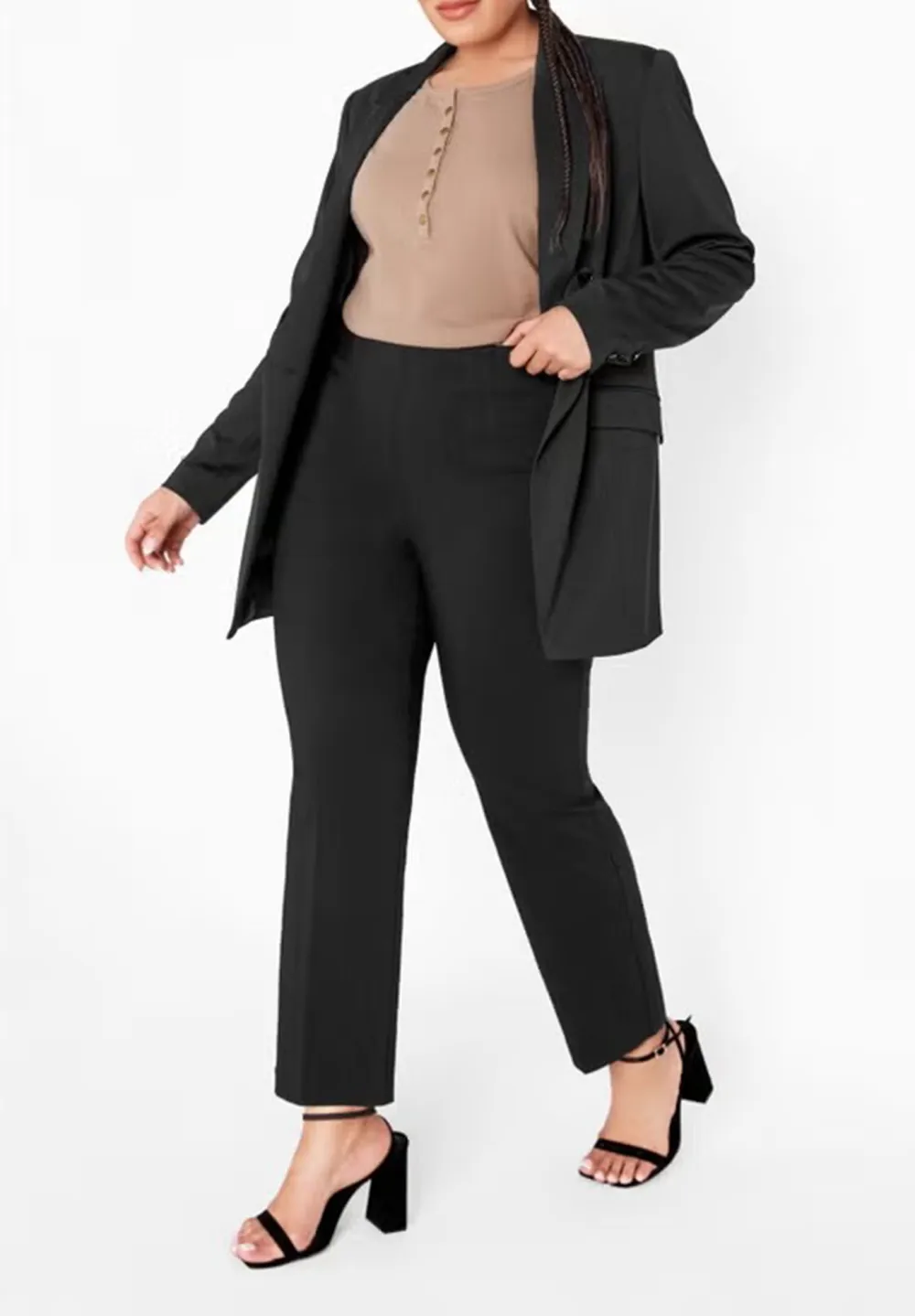 Solid Color Bagless Pants