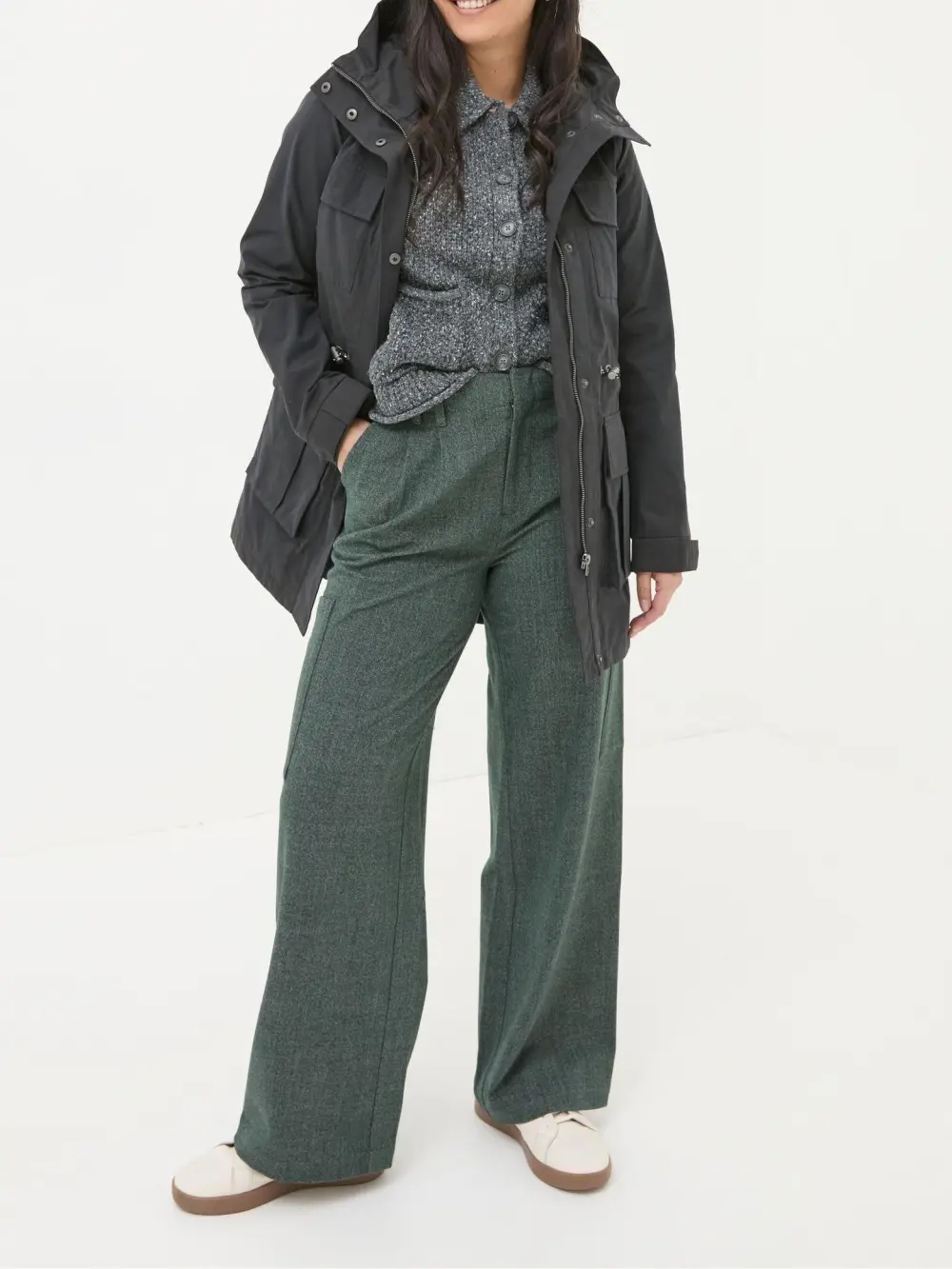 Black Waterproof Outdoor Coat