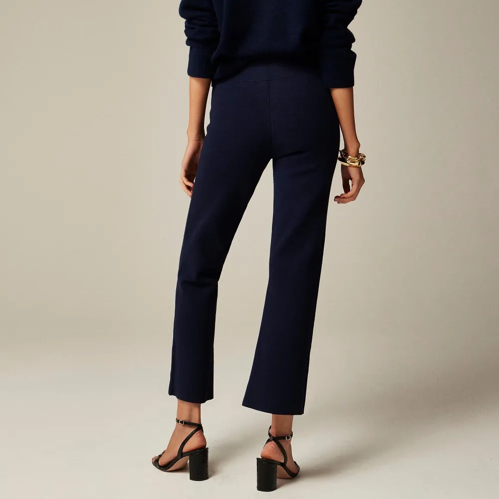 High-Rise Pintuck Straight Leg Pants