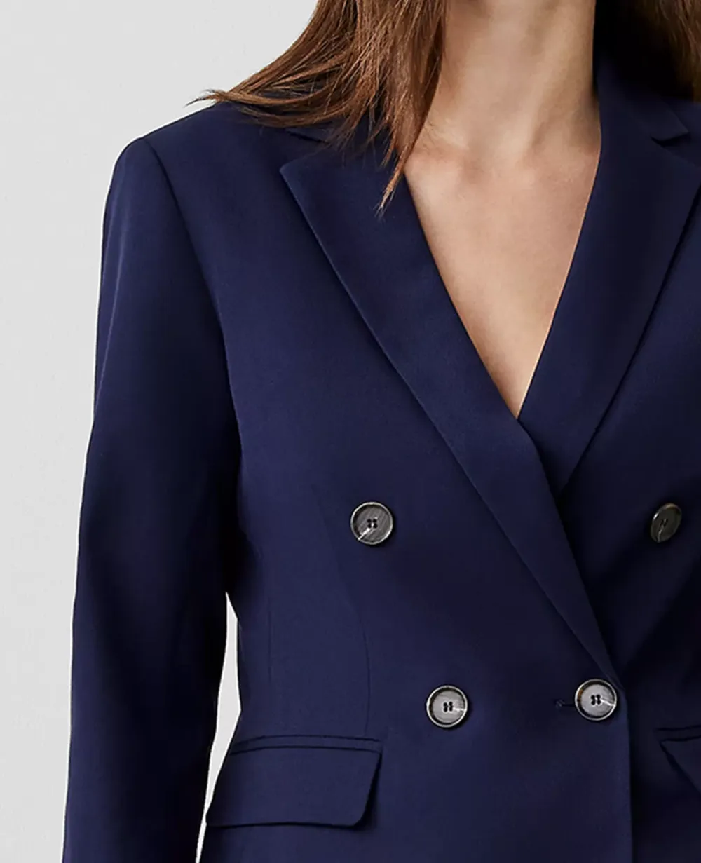 The Tailored Blazer In Textured Drape