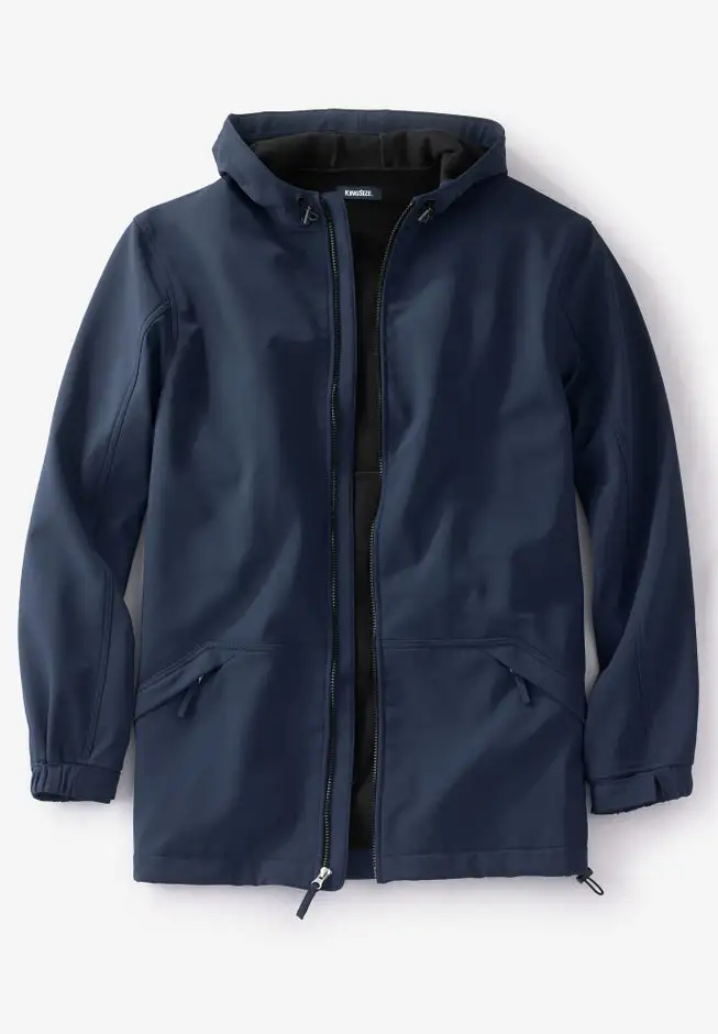 Fleece-Lined Slicker Rain Coat