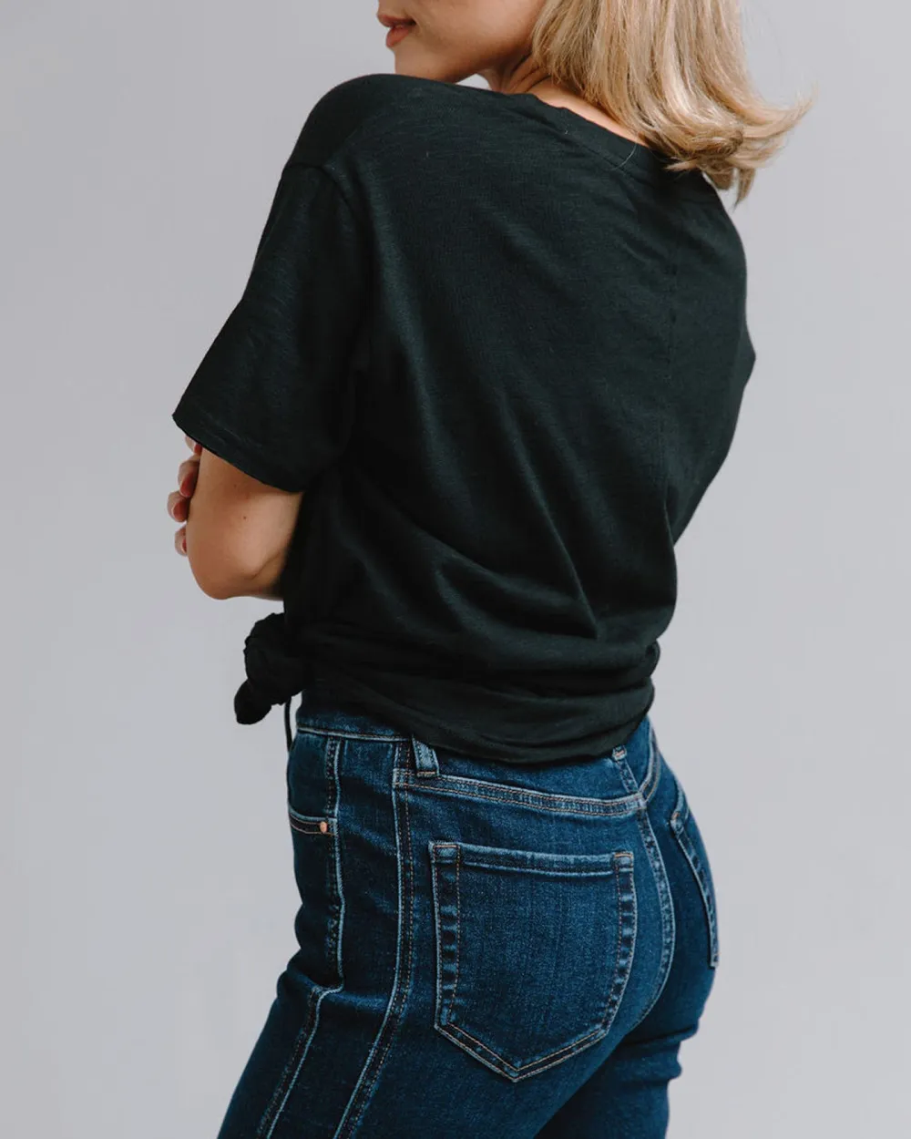 Button Fly Dark Blue Jean