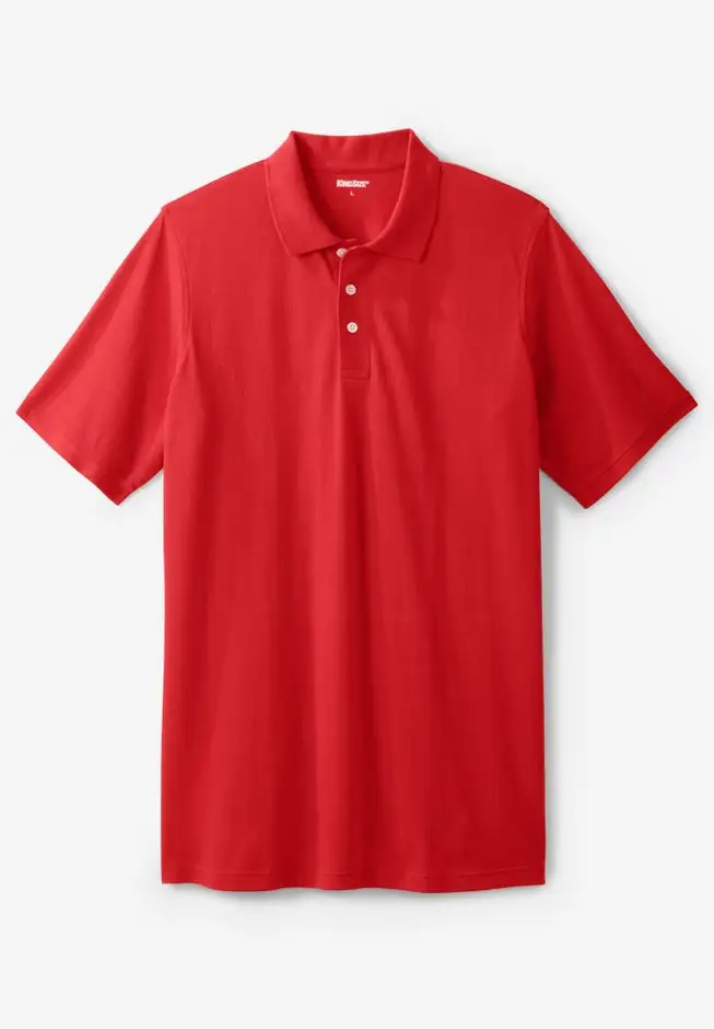 Longer-Length Shrink-Less™ Cotton Polo Shirt