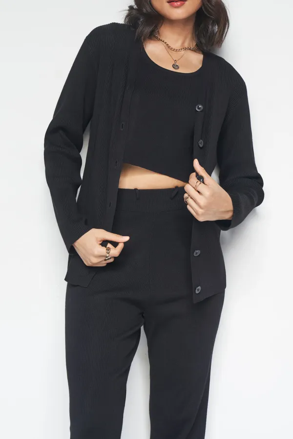 Soft Fabric Relaxed-Fit Basic Set