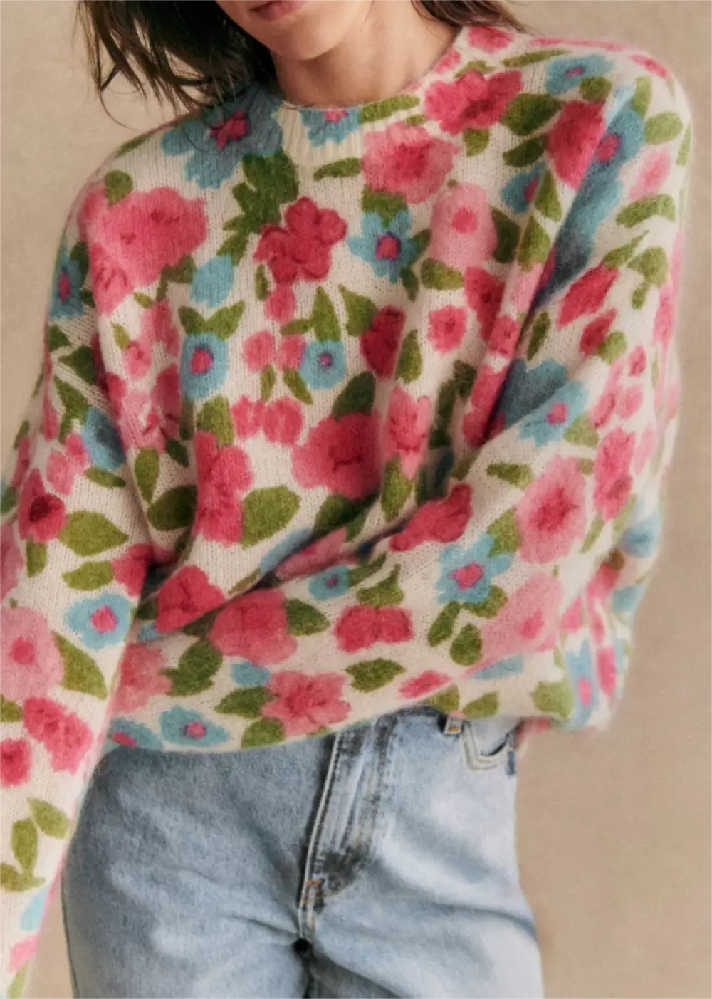 Floral Print  Knitwear