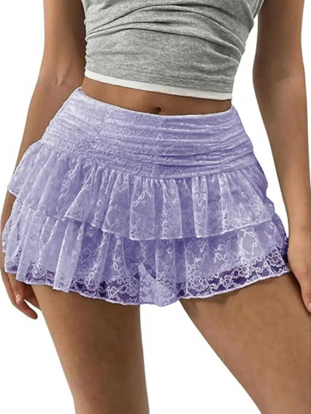 Essential Lace Layered Skirt