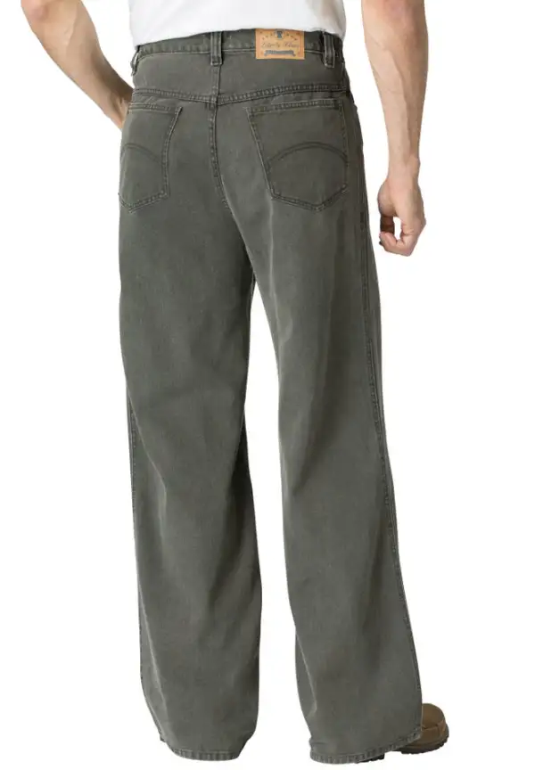 Side-Elastic Wide Leg 5-Pocket Jeans