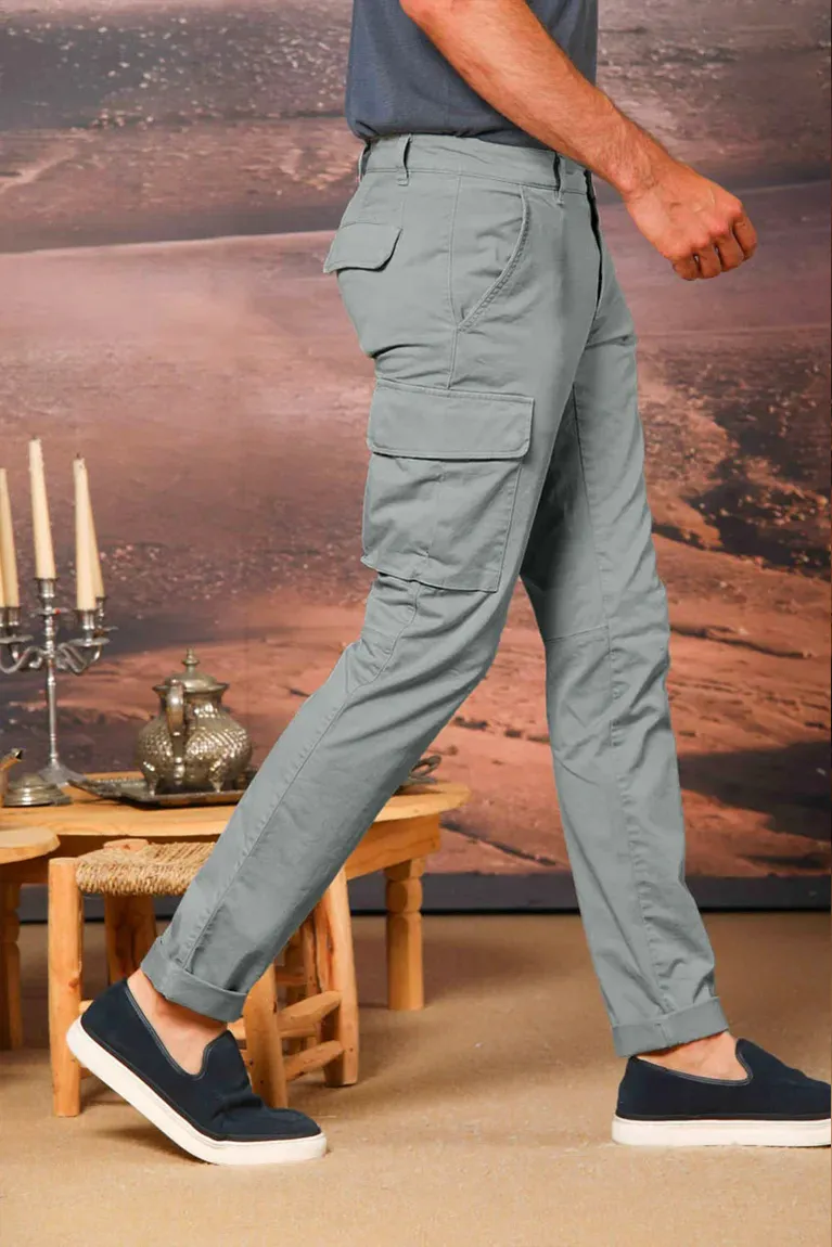 Sugar Paper Blue Men's Slim Fit Cotton Stretch Overalls