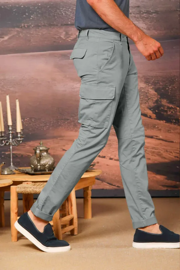 Sugar Paper Blue Men's Slim Fit Cotton Stretch Overalls