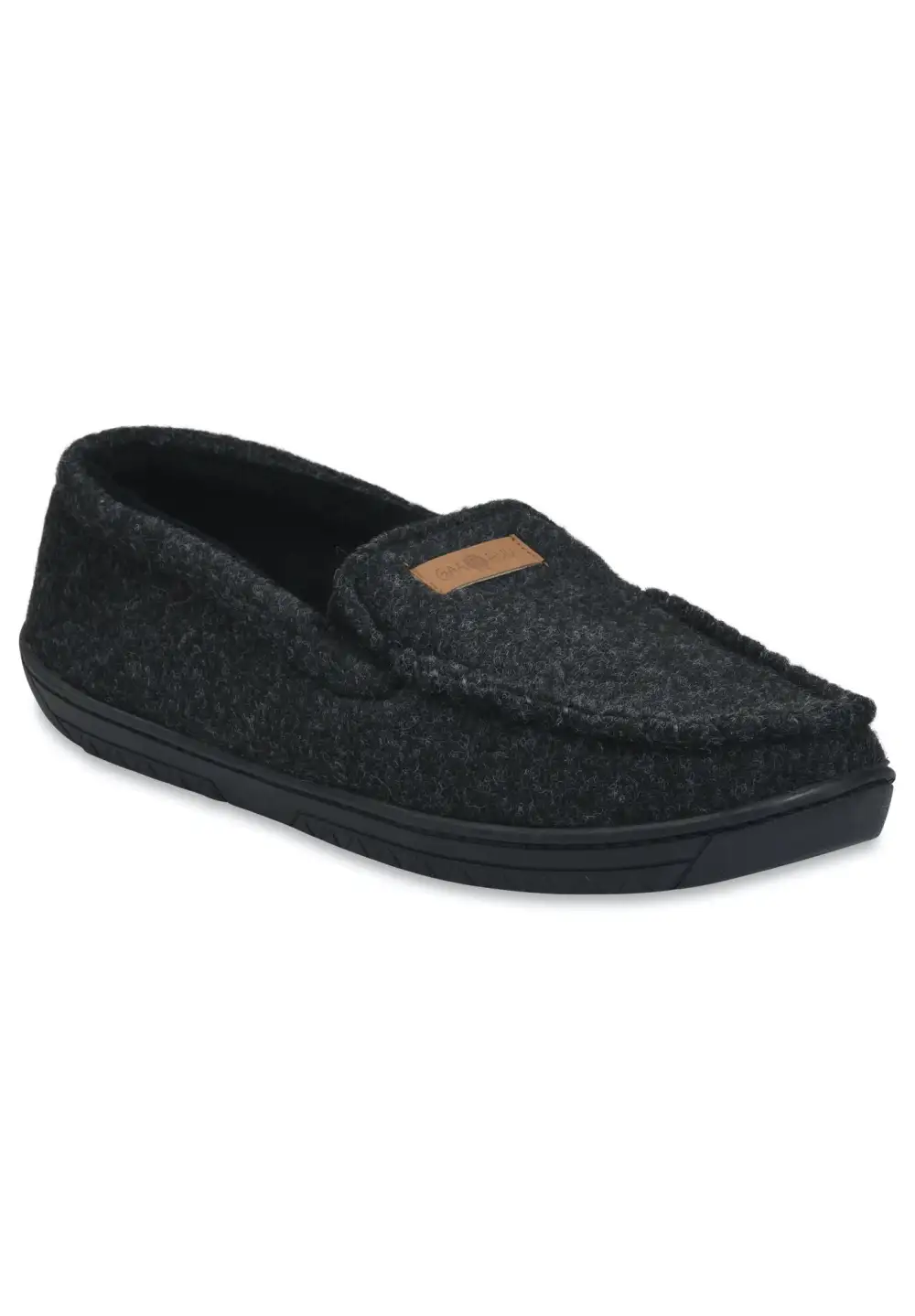Mens Faux Wool Mocassin Slipper With Velour Lining Slippers