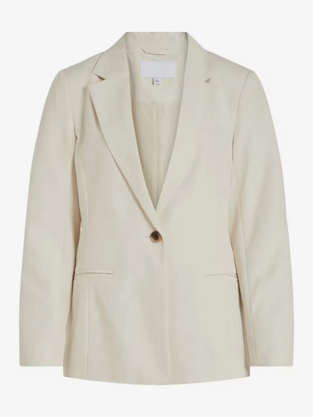 Plain Colored Button Fastening Blazer