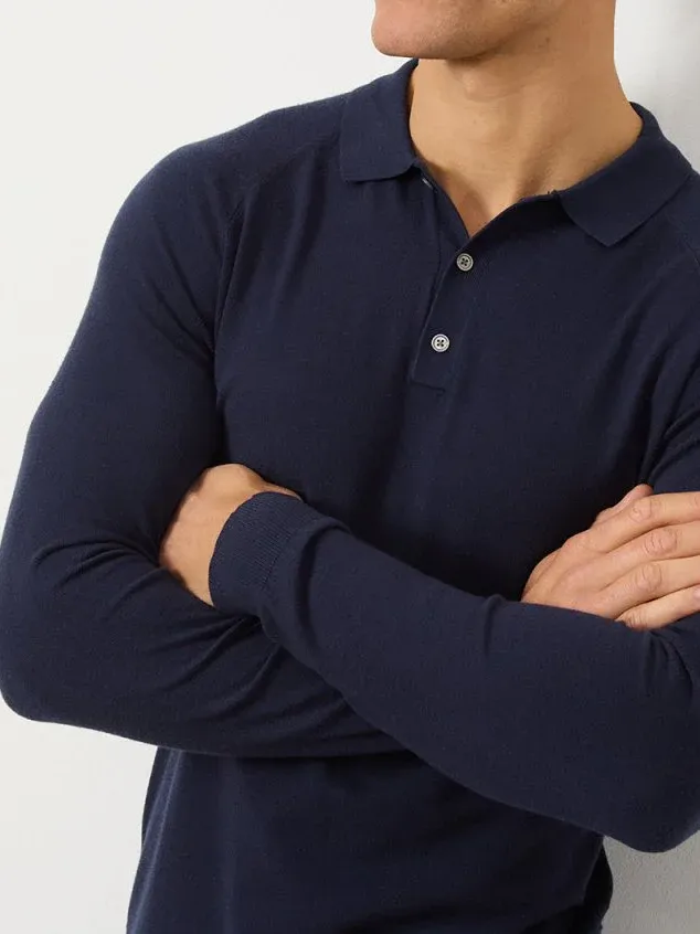 Denim Soft Simple Polo Shirt