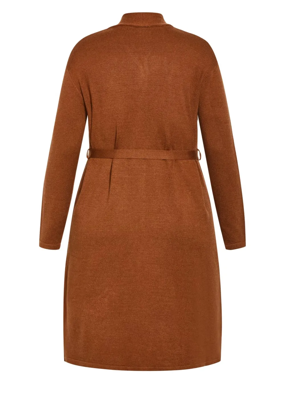 Medium To Long Solid Color Cardigan