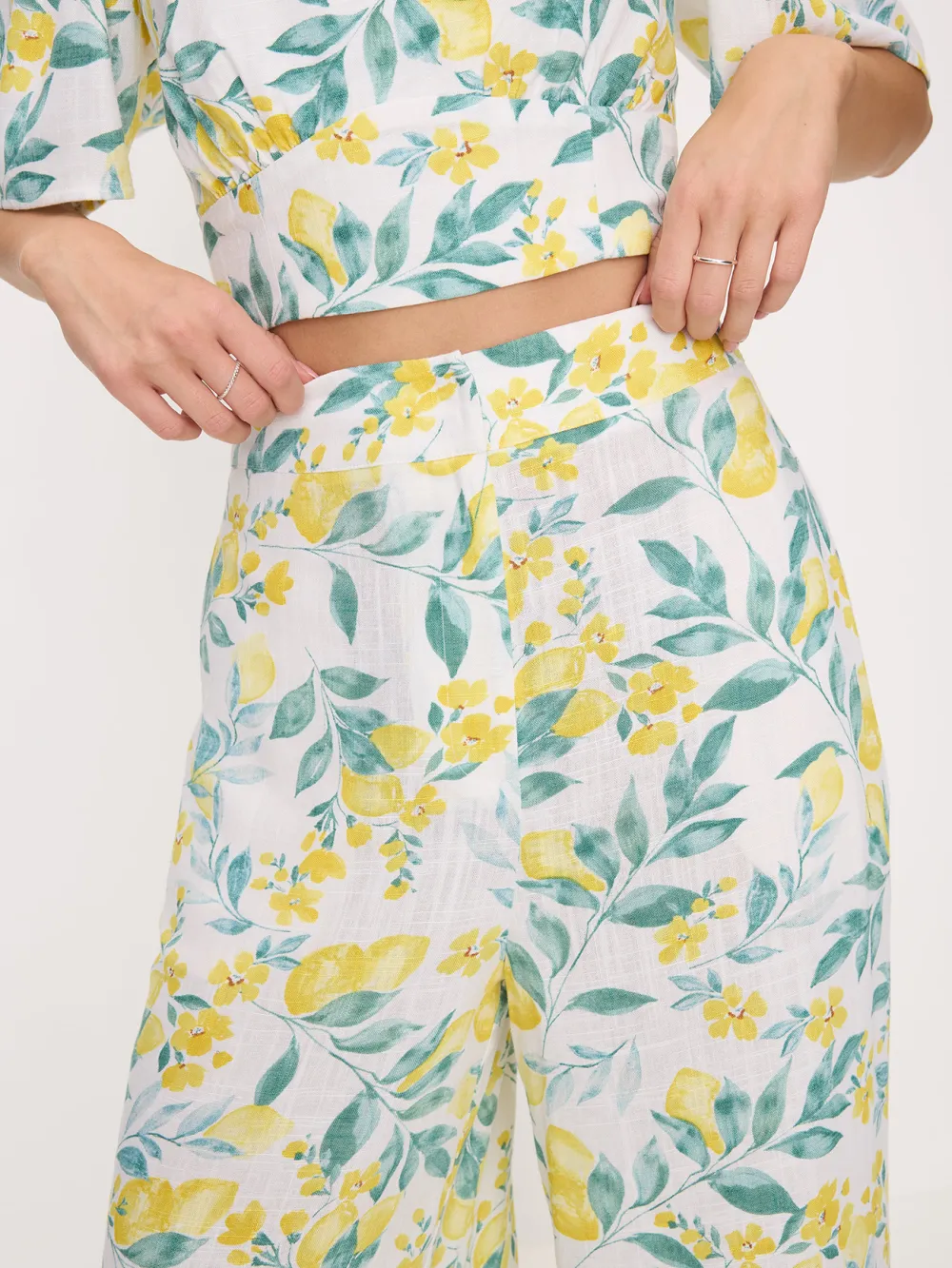 Plants Print Palazzo Pant