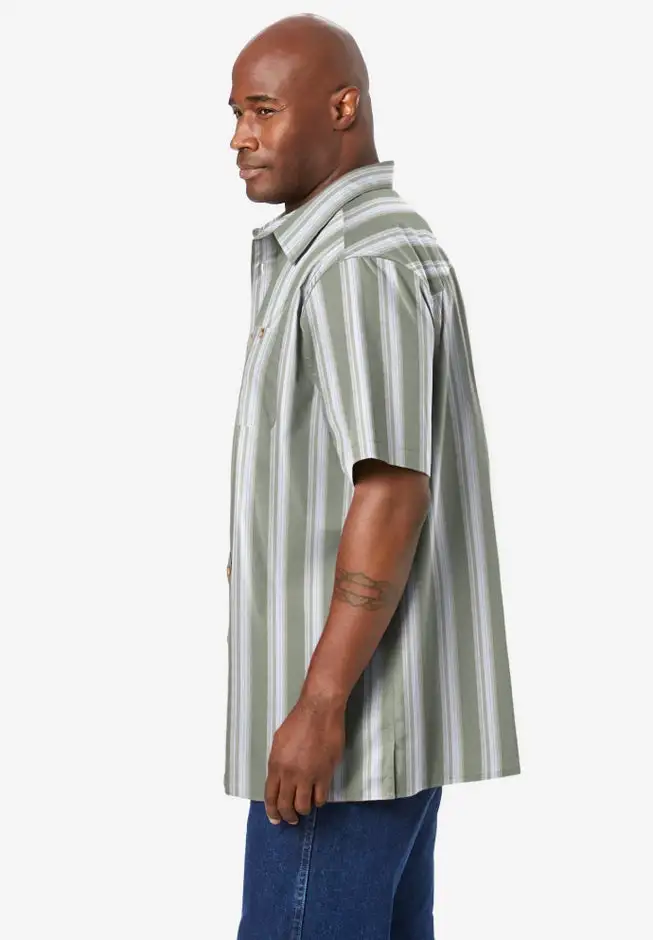 Striped Short-Sleeve Sport Shirt