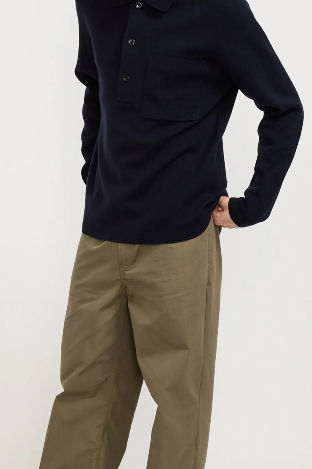 Dark Navy Cotton Milano Polo