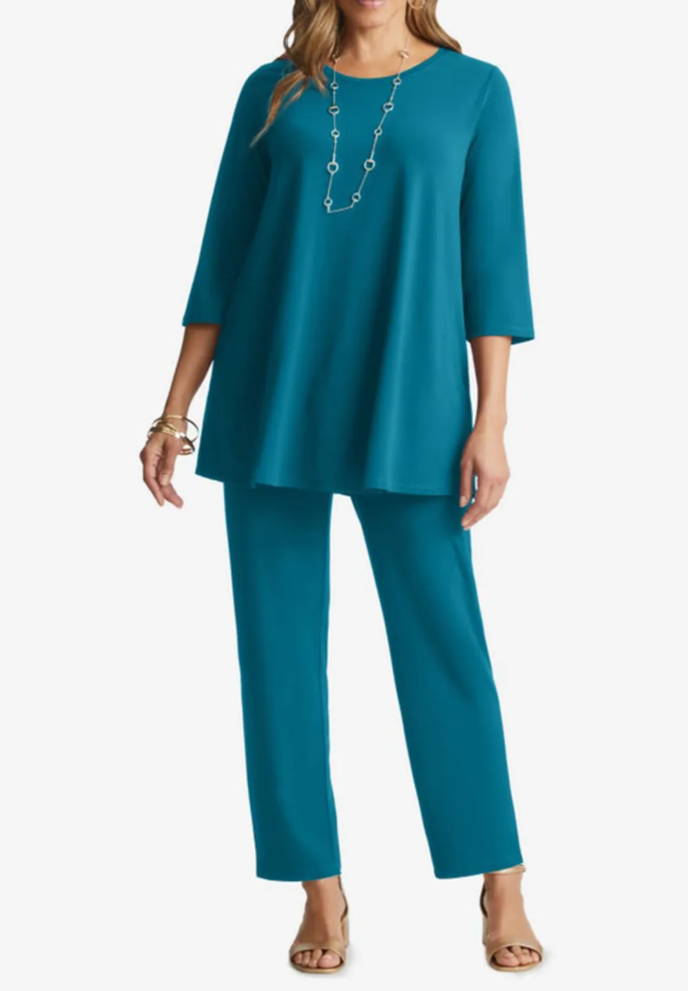 Crew Neck Stretch Knit Mega Swing Set
