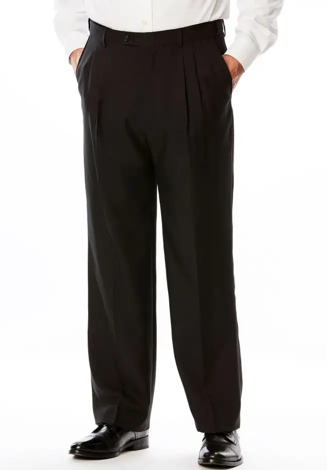 Easy Movement Pleat-Front Expandable Dress Pants