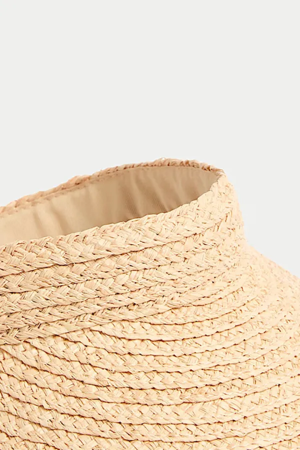 Breathable Open-Weave Straw Visor