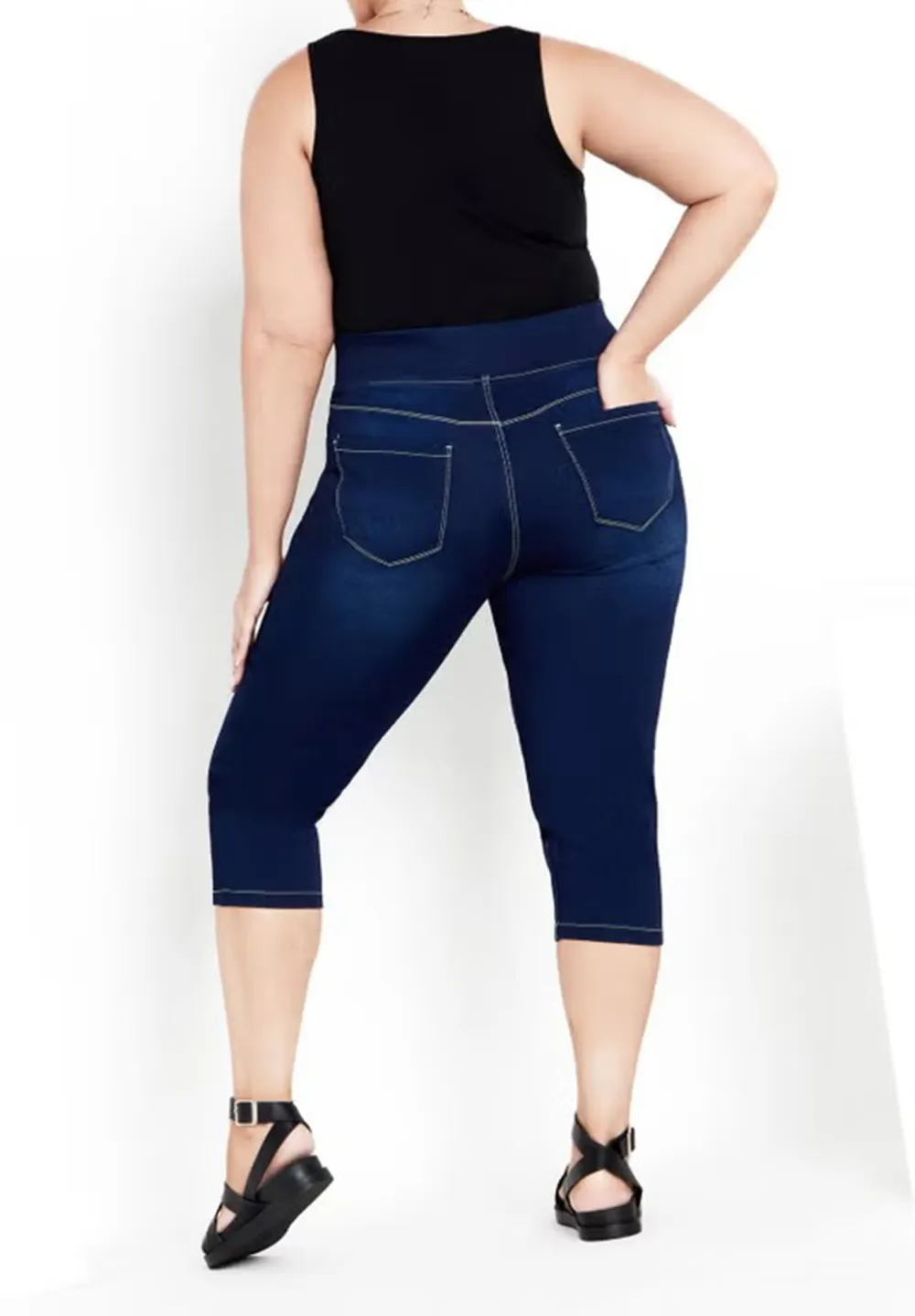 Stretch Cropped Pants, Long Pants
