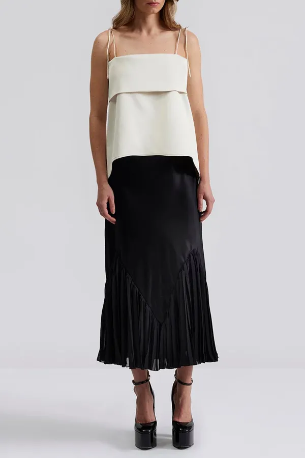 METTE TOP-Open back strappy top