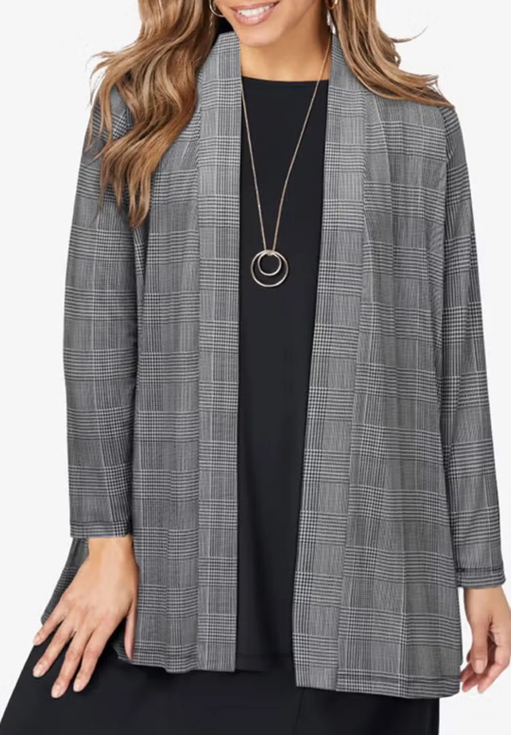 Open Women'S Knitted Cardigan