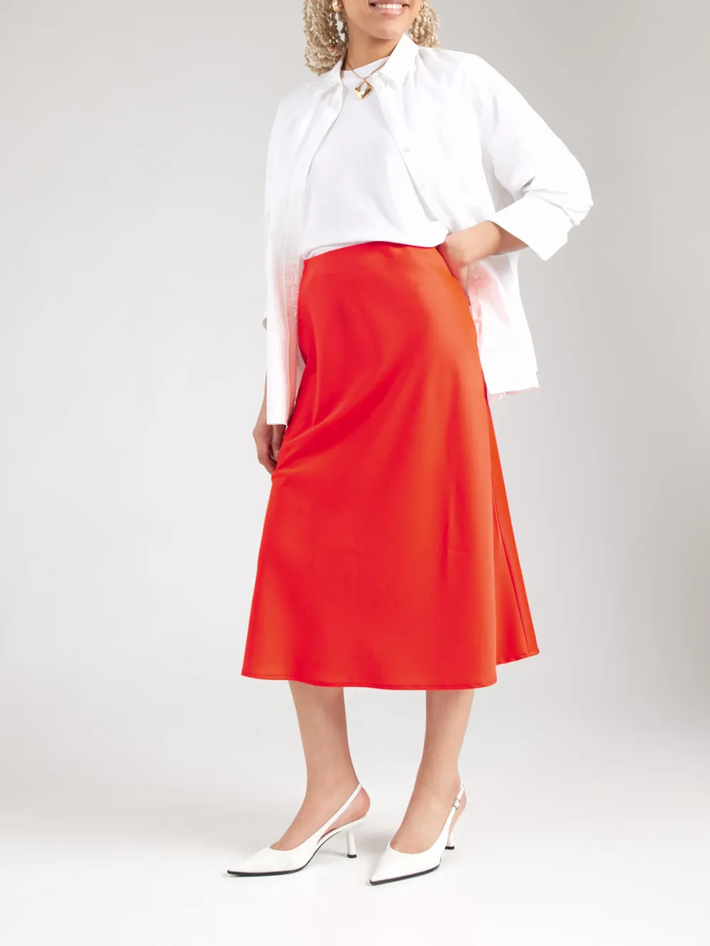 Smooth Fabric Casual Style Skirt