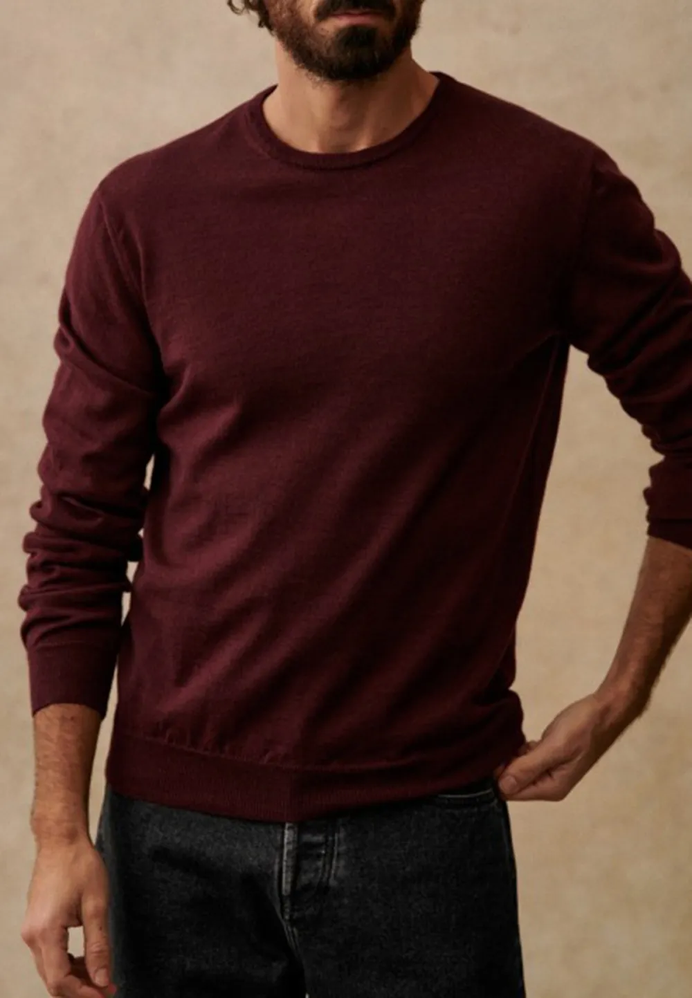 Sweater-Burgundy