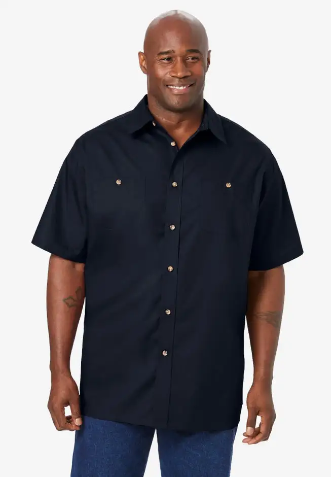Short-Sleeve Pocket Sport Shirt