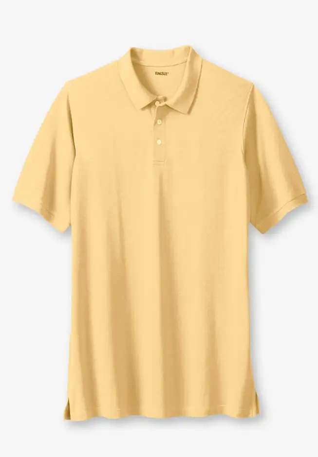 Longer-Length Shrink-Less™ Cotton Polo Shirt