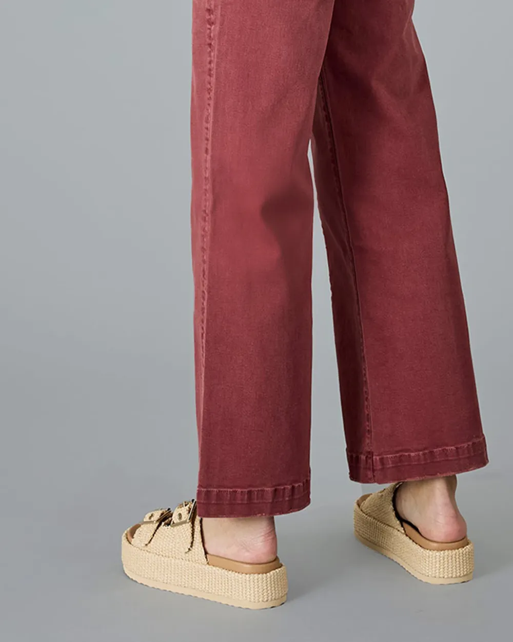 Tomato High Rise Wide Cropped Pant