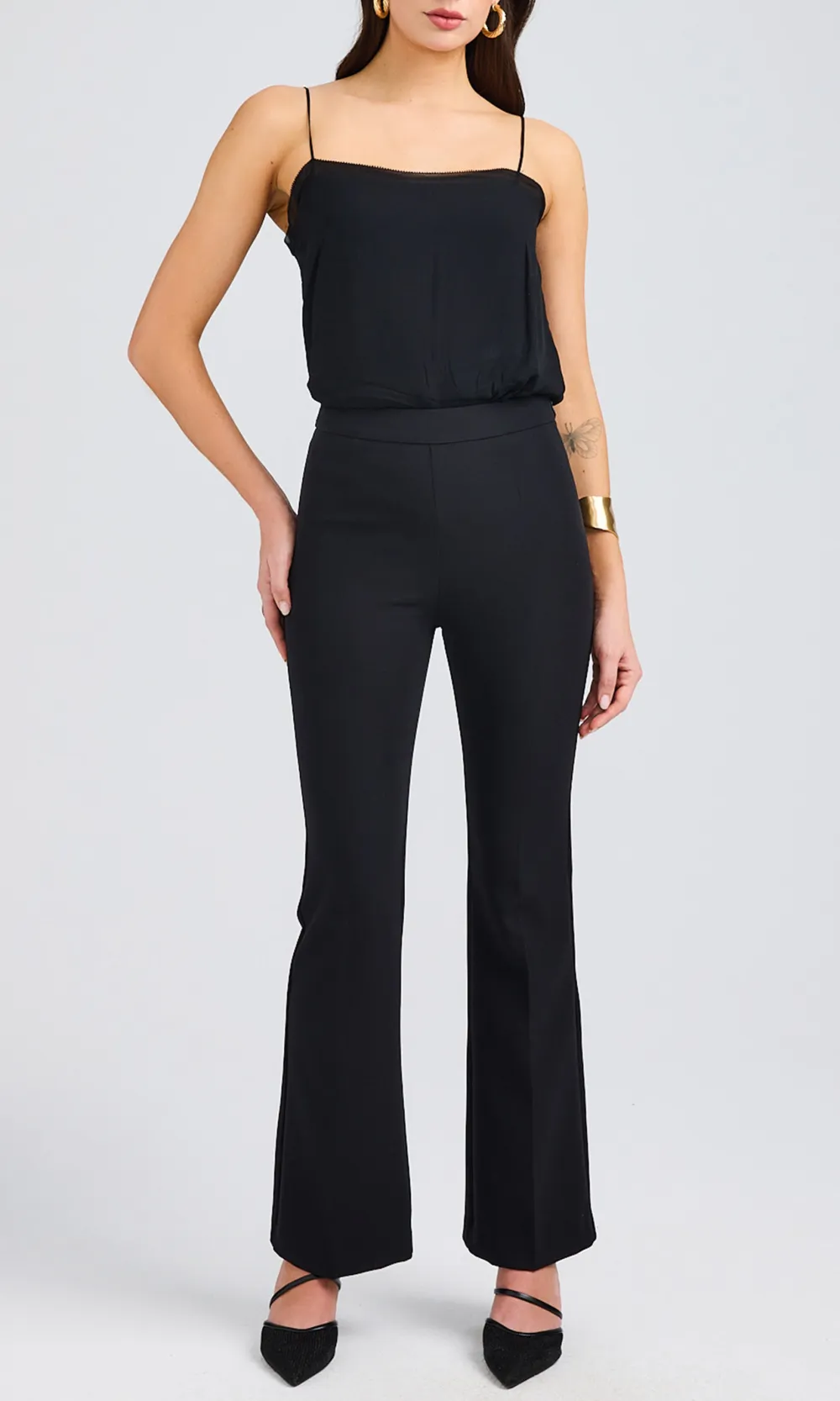 Pure Black Tight Tank Top