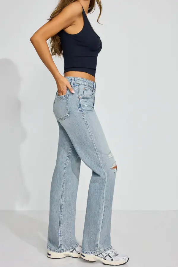 Light Blue Distressed Jeans