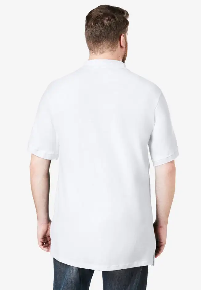 Longer-Length Shrink-Less™ Cotton Polo Shirt