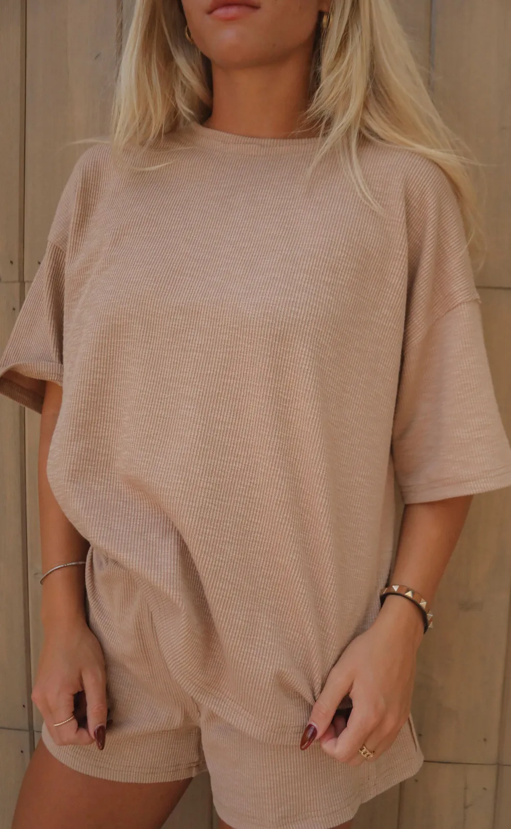 Loose fitting Short Sleeved Top and Shorts Set